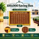Rs 100,000 Cash Saving Wooden Box