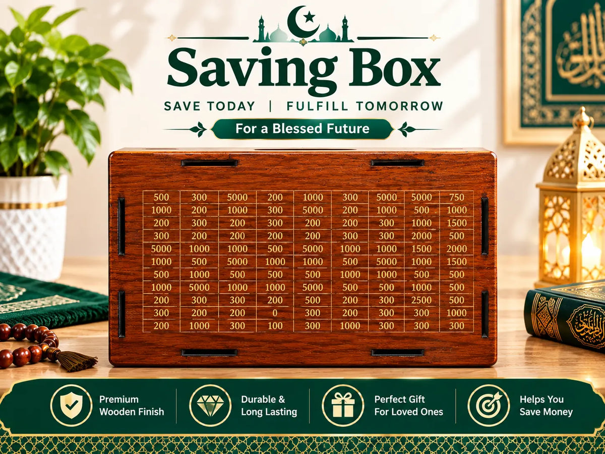 Rs 300,000 Cash Saving Wooden Box – Large Size