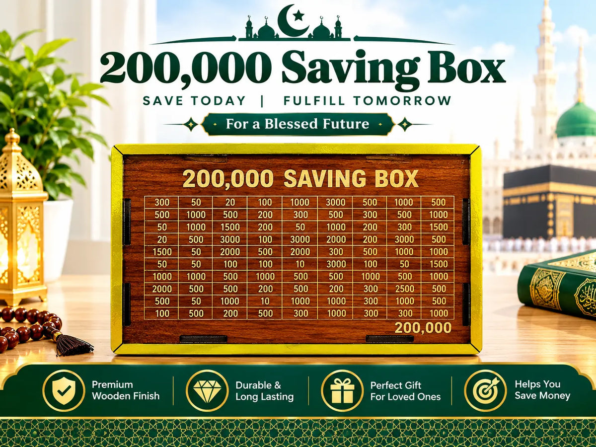 Rs 200,000 Cash Saving Wooden Box