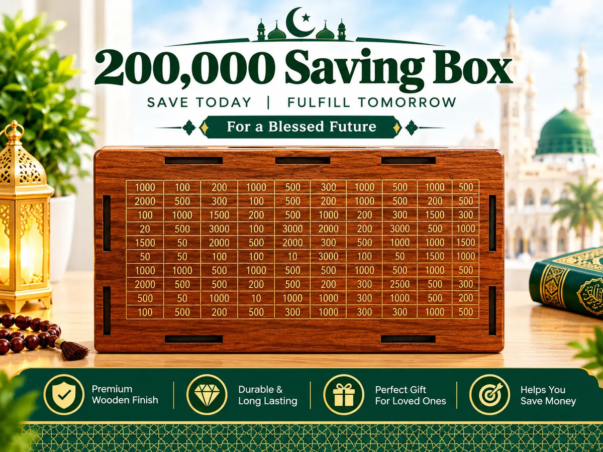 Rs 200,000 Cash Saving Wooden Box