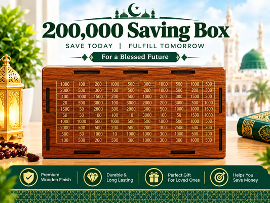 Rs 200,000 Cash Saving Wooden Box